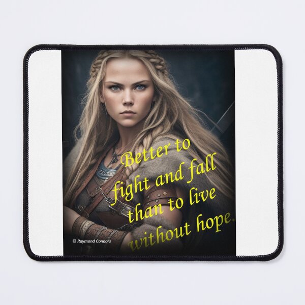 Item preview, Wise Viking woman warrior with traditional quote designed and sold by ElderWisdom.