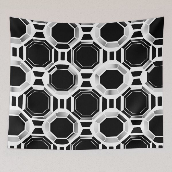 Item preview, Abstract Geometry in Black and White designed and sold by SBD-Shop.