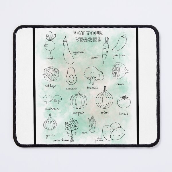 Item preview, EAT YOUR VEGGIES - Square designed and sold by cocoCabot.
