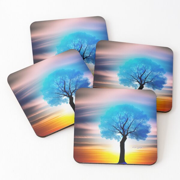 Item preview, Blue Tree on the Horizon  designed and sold by BellaArtsy.