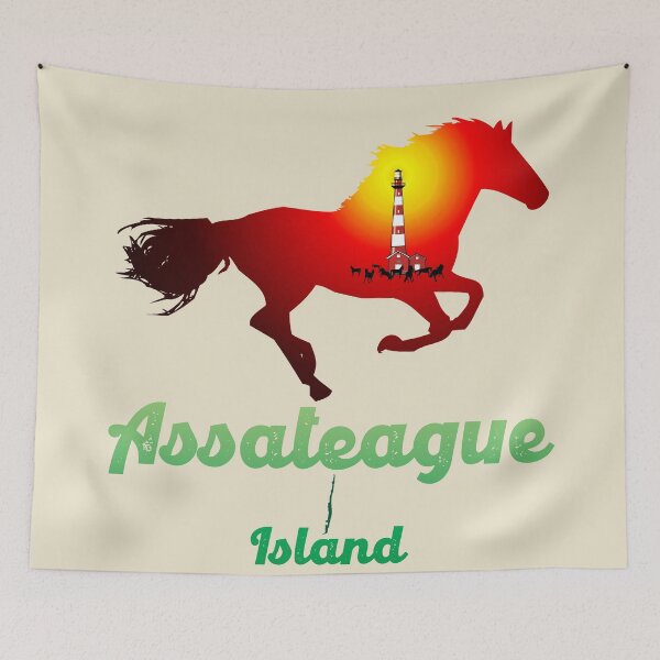 Item preview, Assateague Island Horses and Lighthouse designed and sold by antonietta40.