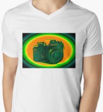 Nikon EM SLR Camera Men's V-Neck T-Shirt