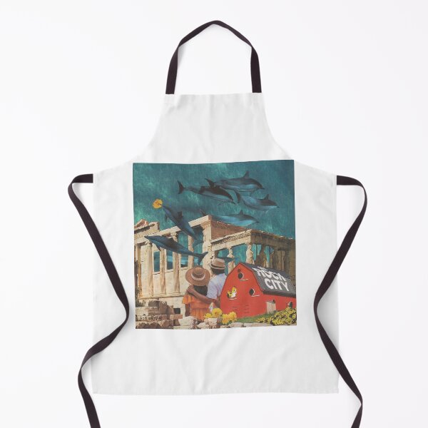 Item preview, Surreal Dolphin Encounter Collage designed and sold by Aprilinpaper.