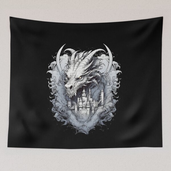 Item preview, Majestic Dragon Illustration designed and sold by MuseOfMilo.