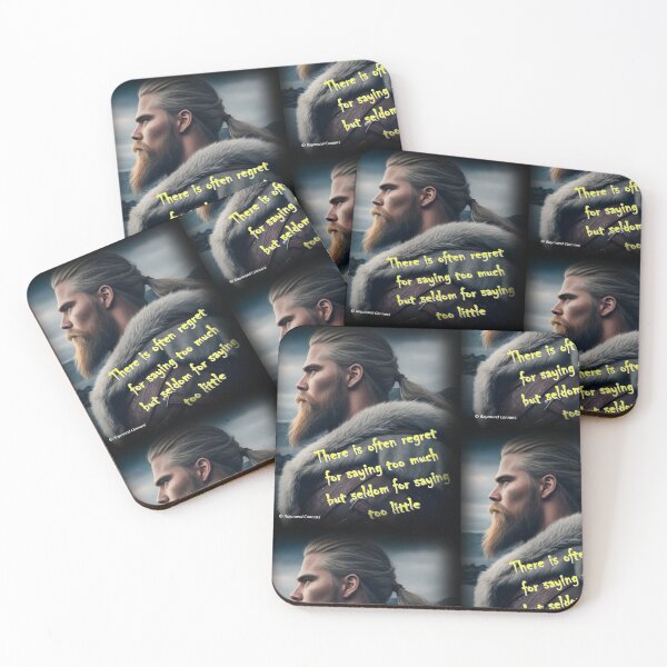 Item preview, Viking warrior with inspirational quote designed and sold by ElderWisdom.