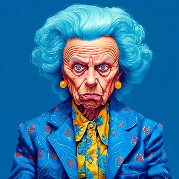 Artwork thumbnail, Mrs. Blue by R-Ai