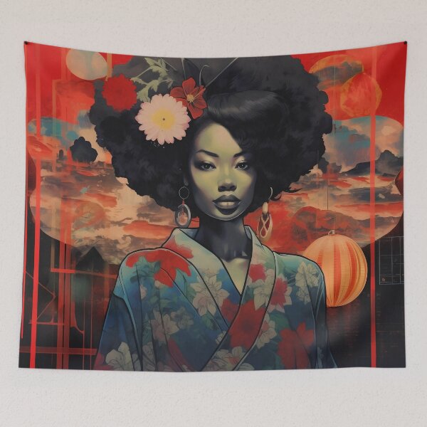 Aperçu de l'œuvre Ukiyo-e Style japonais 4 juillet Style américain Art de la liberté créée et vendue par BrandonArtWorld.