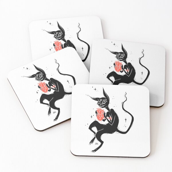 Item preview, Cute Creepy Monster Cat, Dark Goth Art designed and sold by cellsdividing.