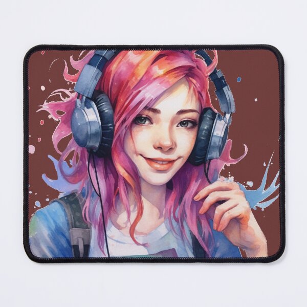 Item preview, Melodies of Joy: The Girl and Her Headphones designed and sold by modernaarte.