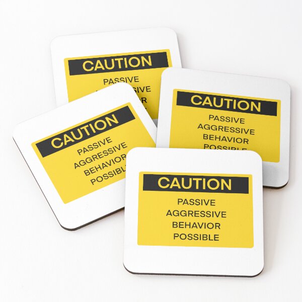 Item preview, Caution: passive aggressive designed and sold by amateurletters.