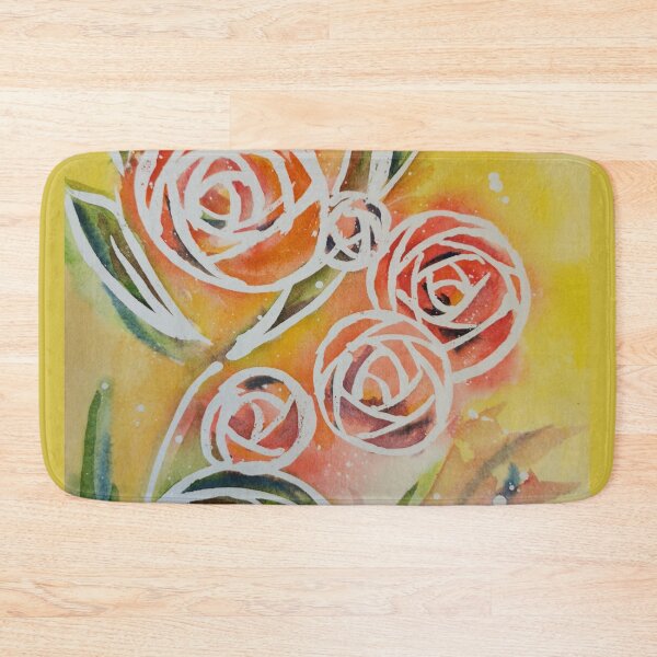 Item preview, Roses my heart, watercolor painting, Redbubble fashion and home accessories by Winnie Tam designed and sold by Winnie Tam.