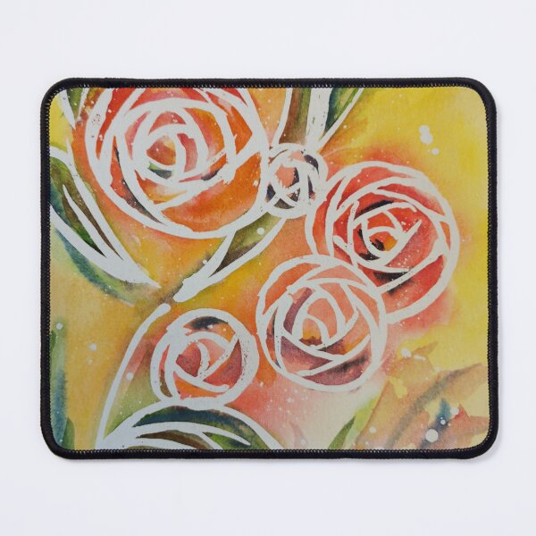 Item preview, Roses my heart, watercolor painting, Redbubble fashion and home accessories by Winnie Tam designed and sold by Winnie Tam.