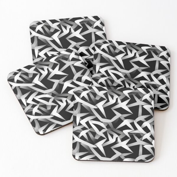 Item preview, black and white pattern patchwork designed and sold by SBD-Shop.