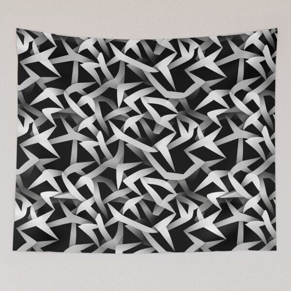 Item preview, black and white pattern patchwork designed and sold by SBD-Shop.
