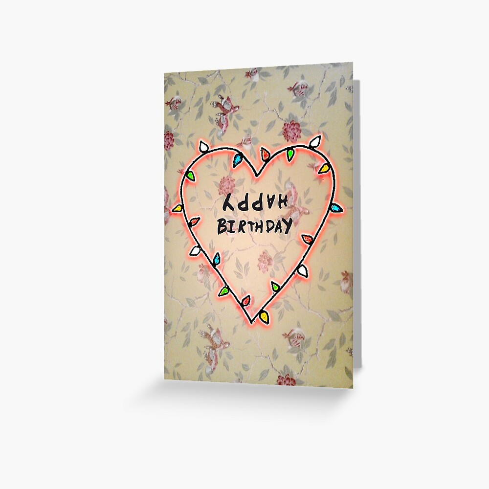 quot Stranger Things Birthday Card quot Greeting Card for Sale by Blackbird76