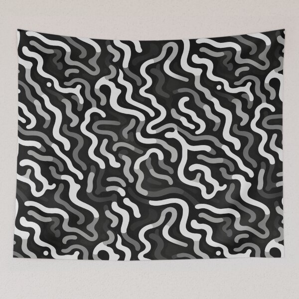 Item preview, abstract lines in patterns designed and sold by SBD-Shop.