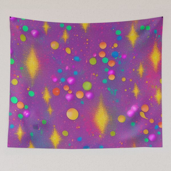 Item preview, Abstract Yellow Starlight on Pink designed and sold by calibrit.