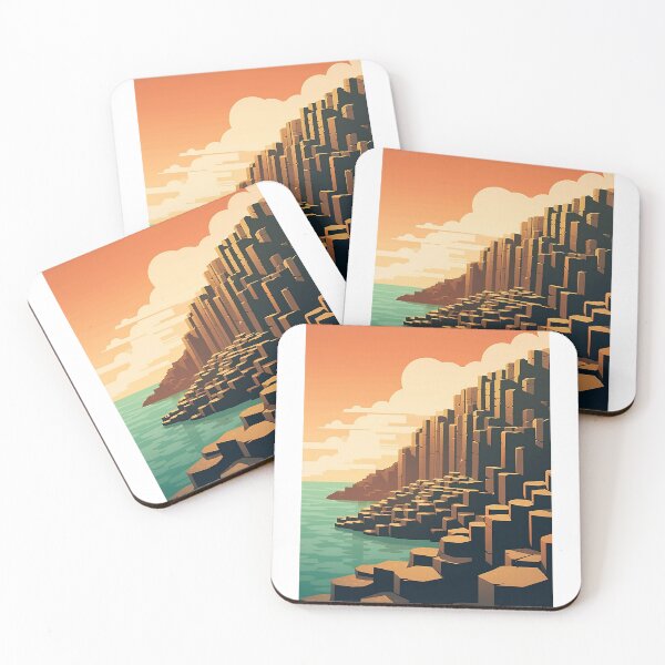 Item preview, Giant's Causeway, Ireland | Retro Art designed and sold by DigitalDugong.