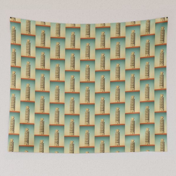 Item preview, Leaning Tower of Pisa, Italy | Retro Art designed and sold by DigitalDugong.