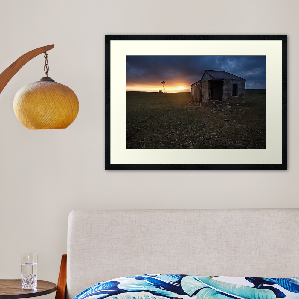 The Cattle Yard, South-Western Victoria, Australia Framed Art Print