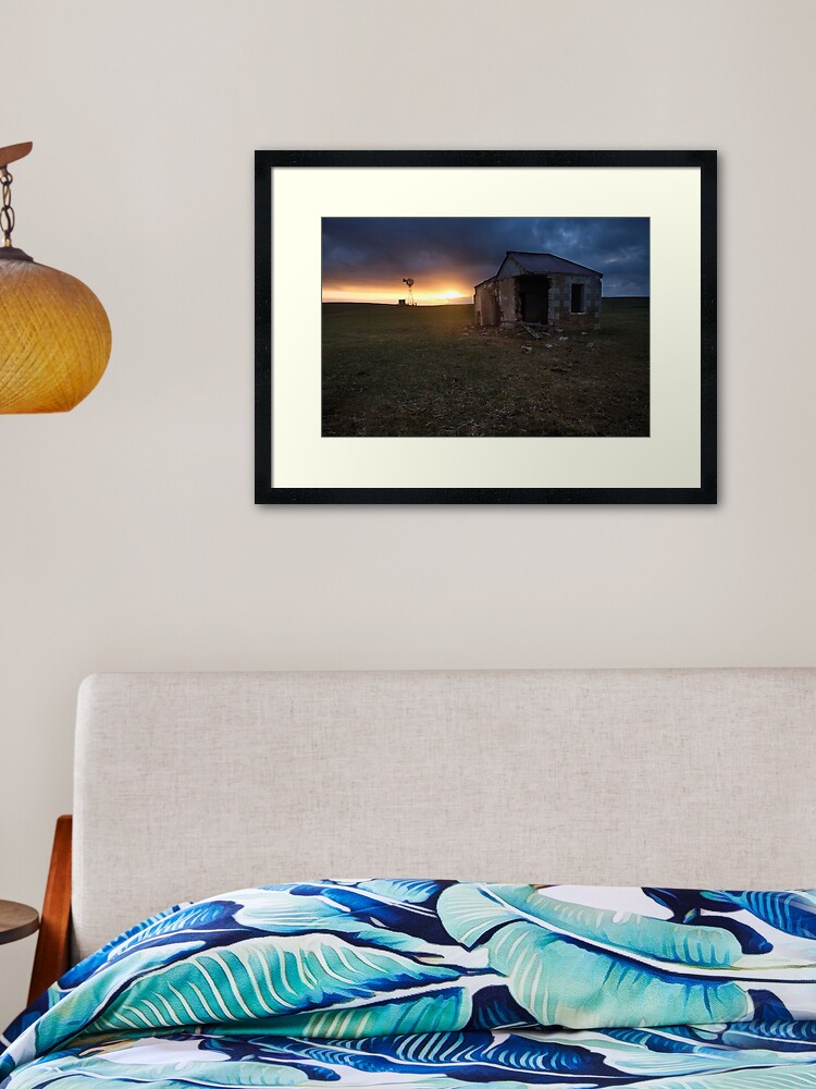 Thumbnail 1 of 7, Framed Art Print, The Cattle Yard, South-Western Victoria, Australia designed and sold by Michael Boniwell.