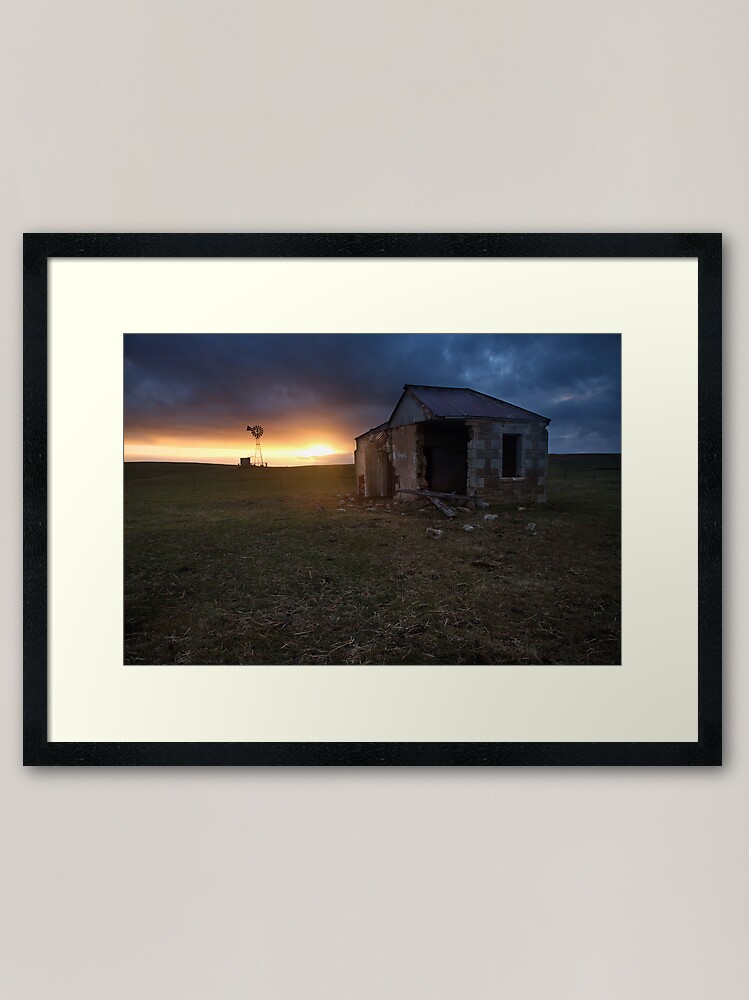 Framed Art Print, The Cattle Yard, South-Western Victoria, Australia designed and sold by Michael Boniwell