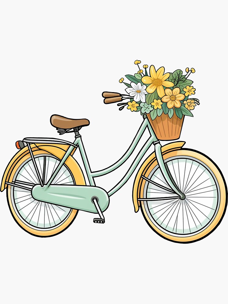 Pegatinas bicicleta flores, pegatinas bicicleta, pegatinas