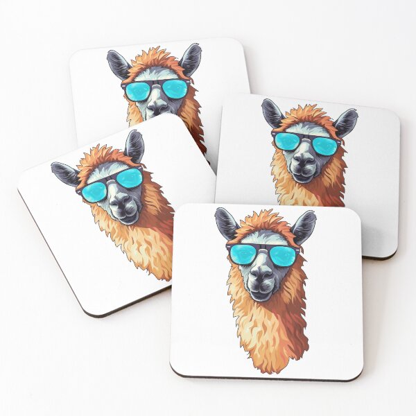 Item preview, Llama looking cool and fancy with sunglasses  designed and sold by wildflowerlane.