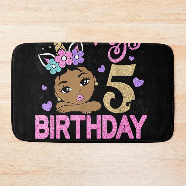 Item preview, Cute Peekaboo Girl My 5th Birthday Afro Puff Hair Princess designed and sold by Robert Hodges.