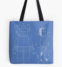Lego Minifig Patent Tote Bag