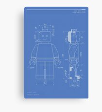 Lego Minifig Patent Canvas Print