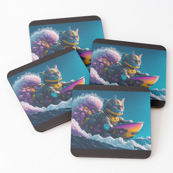 Item preview, Art Cat plays with jet surfboard. designed and sold by Art-Princess-.