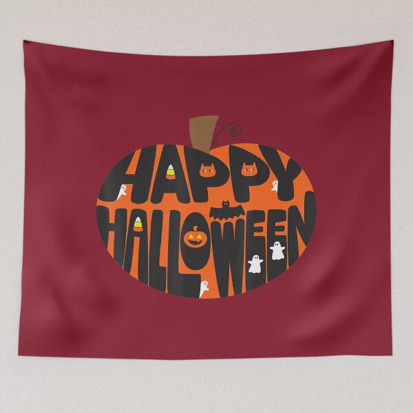 Item preview, Happy Halloween Pumpkin Ghost Bat Graphic 	 	 designed and sold by yxhlyjaxo95.