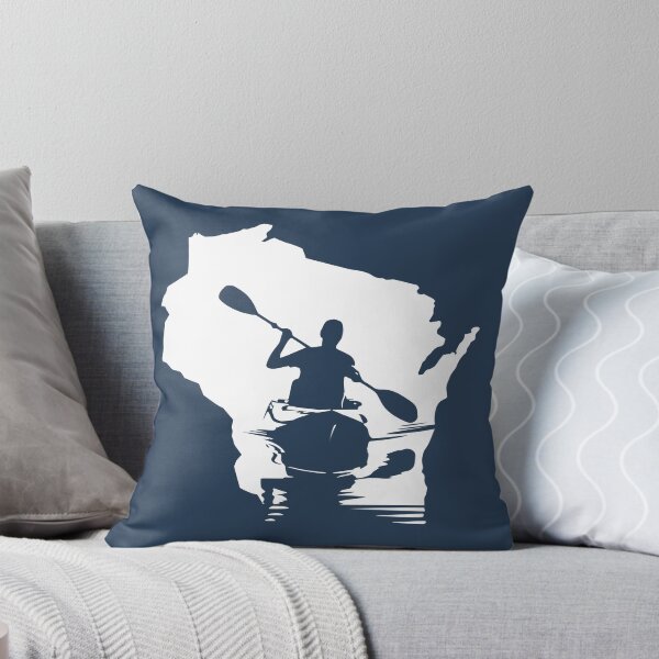 Item preview, Wisconsin Great Lakes and River Kayaking in Blue designed and sold by gstrehlow2011.