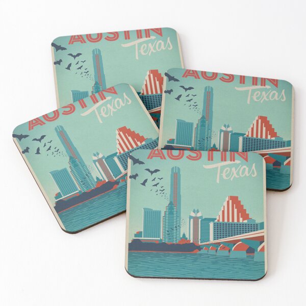 Item preview, Vintage travel poster Texas Austin designed and sold by hendersoncalv.