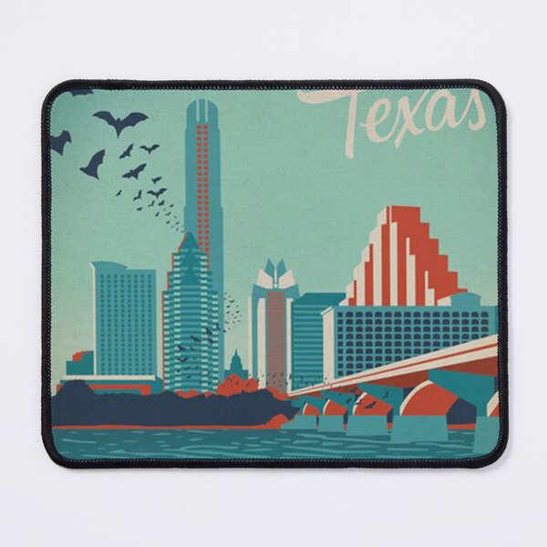 Item preview, Vintage travel poster Texas Austin designed and sold by hendersoncalv.