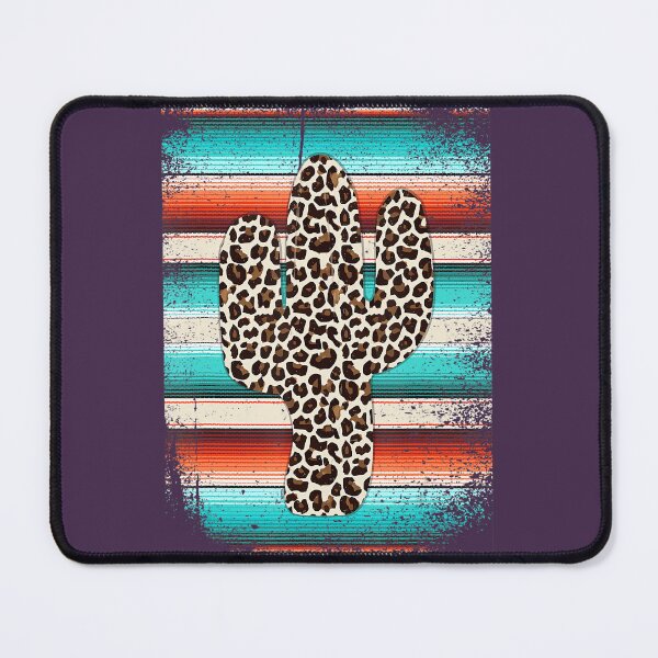 Item preview, Funny Leopard Cactus Serape Cactus print Turquoise 		 designed and sold by ycyplzfc74.