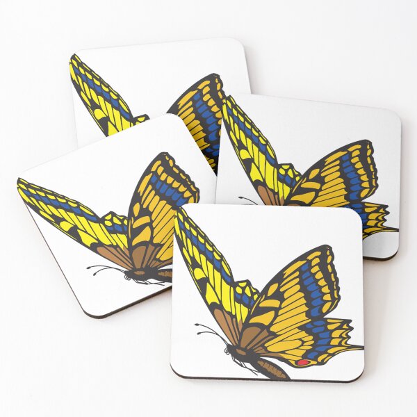 Item preview, tricolor butterfly with two black antennae designed and sold by MoMorales20.