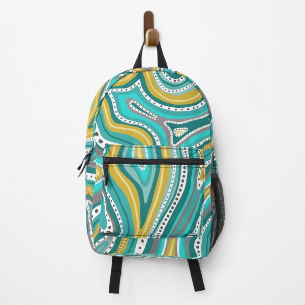 Item preview, Teal Lines and Dots - Abstract Pattern Art  designed and sold by Jillianamatt.