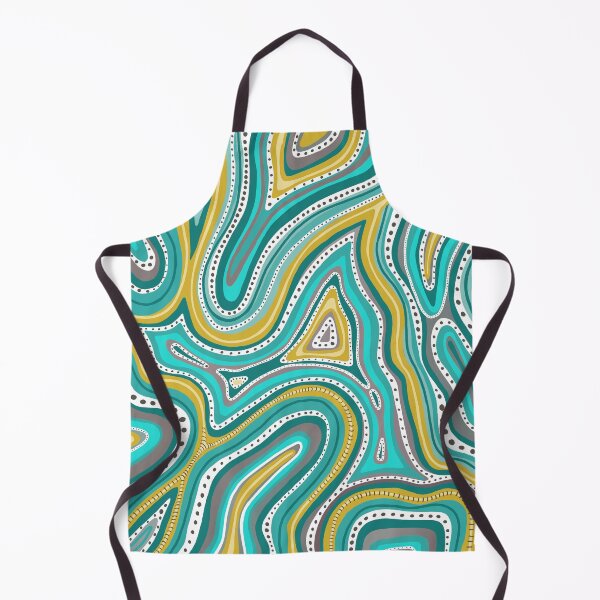 Item preview, Teal Lines and Dots - Abstract Pattern Art designed and sold by Jillianamatt.