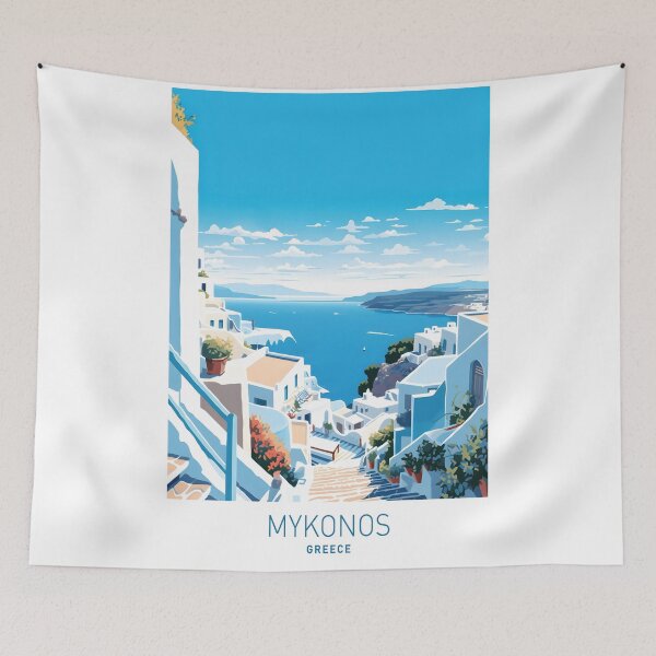 Item preview, Mykonos Wall Art designed and sold by SurfolioPrints.