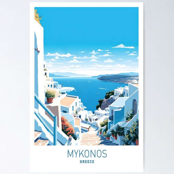 Item preview, Mykonos Wall Art designed and sold by SurfolioPrints.