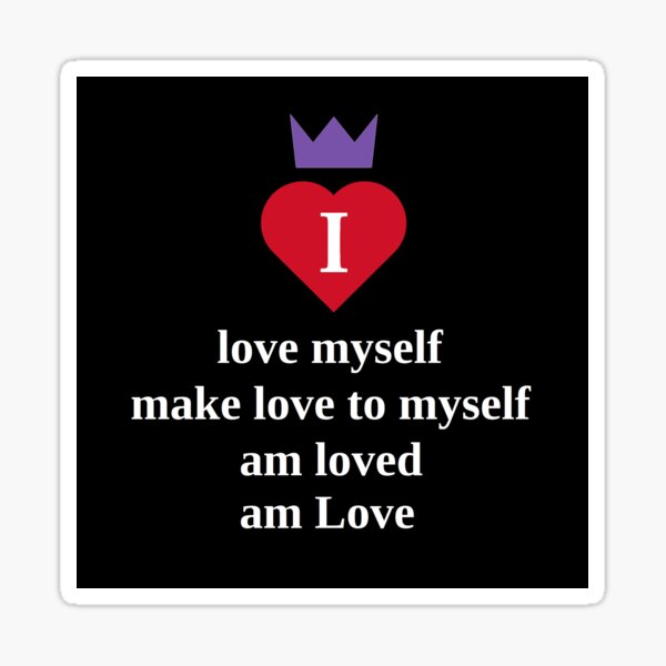 Self-Love Mantra Sticker