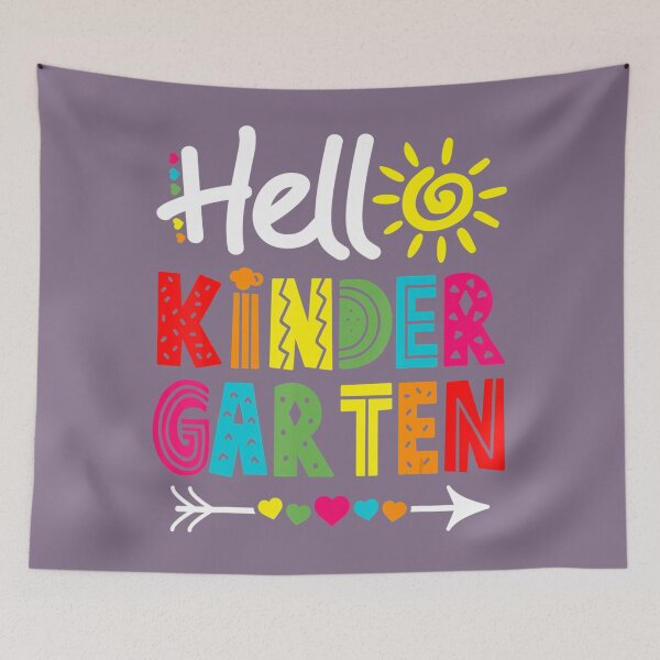 Item preview, Hello Kindergarten Back To School Teacher Students Kids  	 designed and sold by lxrgruvyi62.