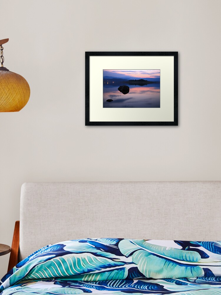 Framed Art Print, Lake Jindabyne, Australia designed and sold by Michael Boniwell