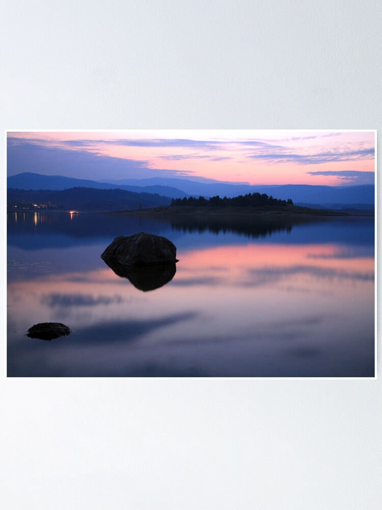 Thumbnail 2 of 3, Poster, Lake Jindabyne, Australia designed and sold by Michael Boniwell.