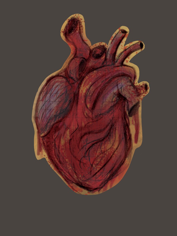 Thumbnail 7 of 7, Classic T-Shirt, Old Anatomy (Heart) designed and sold by D00dleDucky.
