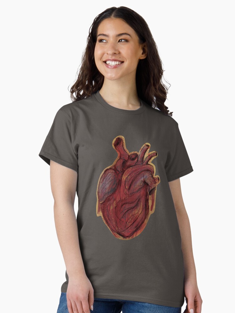 Thumbnail 2 of 7, Classic T-Shirt, Old Anatomy (Heart) designed and sold by D00dleDucky.
