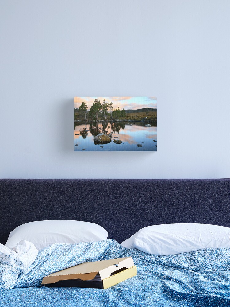 Thumbnail 1 of 3, Canvas Print, Tarn Reflections, Cradle Mountain National Park, Australia designed and sold by Michael Boniwell.