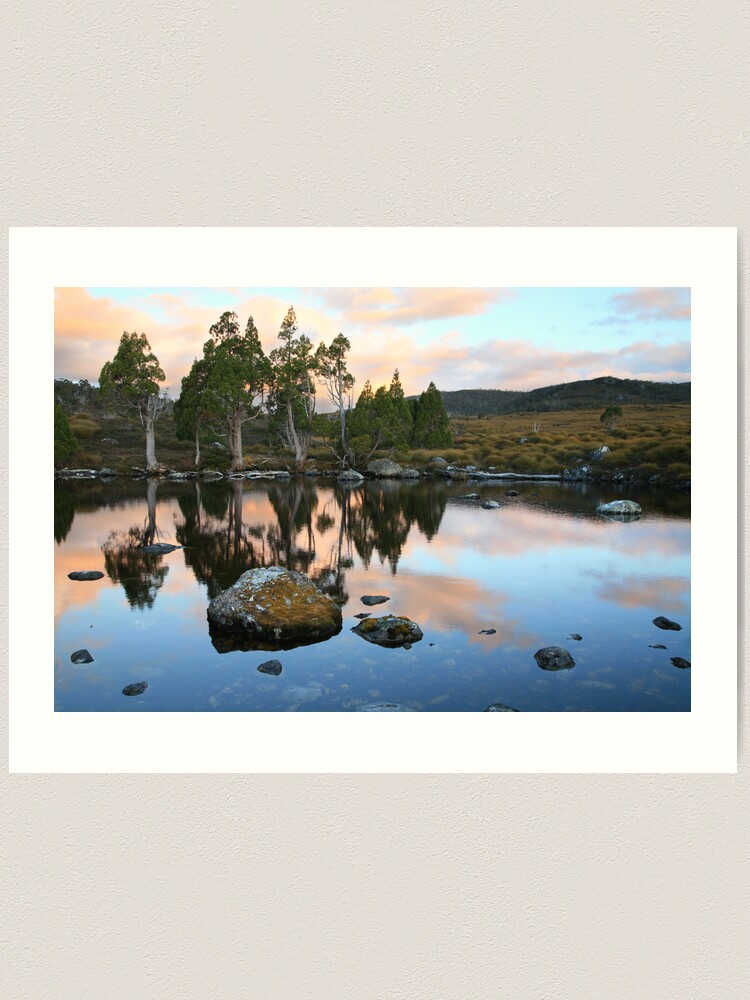 Thumbnail 2 of 3, Art Print, Tarn Reflections, Cradle Mountain National Park, Australia designed and sold by Michael Boniwell.